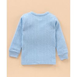 Babyhug Full Sleeves Thermal Vest - Blue