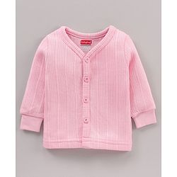 Babyhug Full Sleeves Thermal Vest - Pink