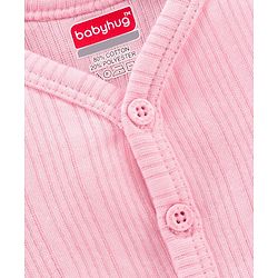 Babyhug Full Sleeves Thermal Vest - Pink