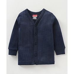 Babyhug Full Sleeves Thermal Vest - Dark Navy