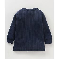 Babyhug Full Sleeves Thermal Vest - Dark Navy