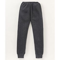 Babyhug Full Length Solid Thermal Pant - Dark Grey