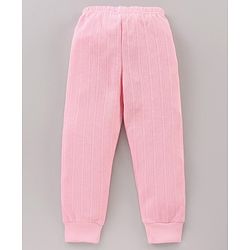 Babyhug Full Length Solid Thermal Pant - Pink