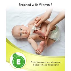 Babyhug Premium 98% Water Baby Wet Wipes with Moisturising Aloe Vera With Lid - 80 Pieces