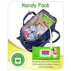 Babyhug Premium 98% Water Baby Wet Wipes with Moisturising Aloe Vera With Lid - 80 Pieces