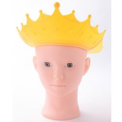 Babyhug Silicone Crown Shape Baby Shower Cap - Yellow