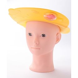 Babyhug Silicone Cap Shape Baby Shower Cap - Yellow