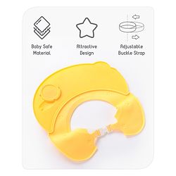 Babyhug Silicone Cap Shape Baby Shower Cap - Yellow