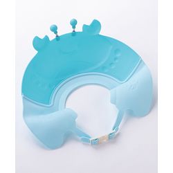 Babyhug Silicone Crab Face Baby Shower Cap - Blue