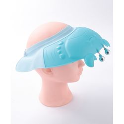 Babyhug Silicone Crab Face Baby Shower Cap - Blue