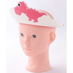 Babyhug Silicone Shower Caps Dinosaur Design - Pink