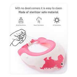 Babyhug Silicone Shower Caps Dinosaur Design - Pink