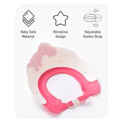 Babyhug Silicone Shower Caps Dinosaur Design - Pink