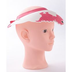 Babyhug Silicone Shower Caps Dinosaur Design - Pink