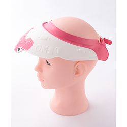 Babyhug Silicone Shower Caps Dinosaur Design - Pink