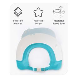 Babyhug Silicone Crocodile Shape Shower Cap  - Blue