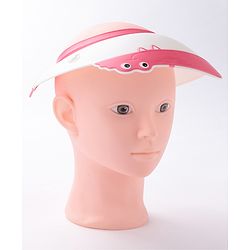 Babyhug Silicone Crocodile Shape Shower Cap  - Pink
