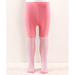 Cutewalk by Babyhug Anti Bacterial Tights Striped Design - Pink