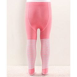 Cutewalk by Babyhug Anti Bacterial Tights Striped Design - Pink
