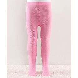 Cutewalk by Babyhug Anti Bacterial Tights Solid Design - Pink