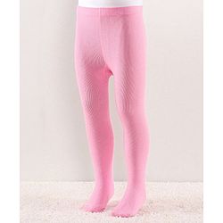 Cutewalk by Babyhug Anti Bacterial Tights Solid Design - Pink
