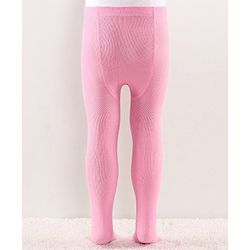 Cutewalk by Babyhug Anti Bacterial Tights Solid Design - Pink