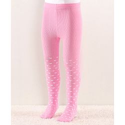 Cutewalk by Babyhug Anti Bacterial Tights Heart Design - Pink