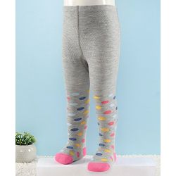 Cute Walk by Babyhug Antibacterial Striped Footed Tights Pack Of 2 - Multicolor