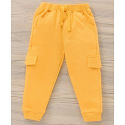 Babyhug Full Sleeves Striped Tee & Joggers Set Fox Print - White Orange
