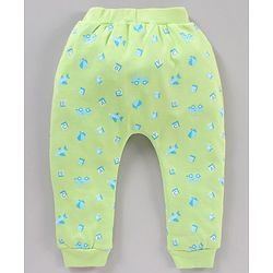 Babyhug Ankle Length Diaper Leggings Multiprint Pack of 3- Multicolor