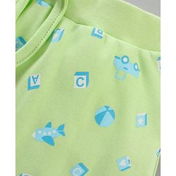 Babyhug Ankle Length Diaper Leggings Multiprint Pack of 3- Multicolor