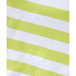 Babyhug Full Sleeves Hooded Striped T-Shirt & Joggers Set - Green White
