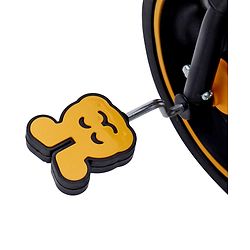 Babyhug  Plug & Play Stallion Tricycle with Parental Push Handle & Foldable Canopy - Yellow Black