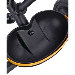 Babyhug  Plug & Play Stallion Tricycle with Parental Push Handle & Foldable Canopy - Yellow Black