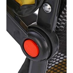 Babyhug  Plug & Play Stallion Tricycle with Parental Push Handle & Foldable Canopy - Yellow Black