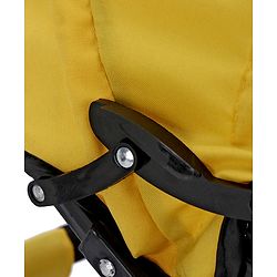 Babyhug  Plug & Play Stallion Tricycle with Parental Push Handle & Foldable Canopy - Yellow Black