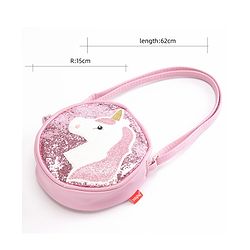 Babyhug Sling Bag With Sequin Free Size - Pink