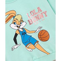 Babyhug Full Sleeves Sweatshirt SPACE JAM Print - Mint