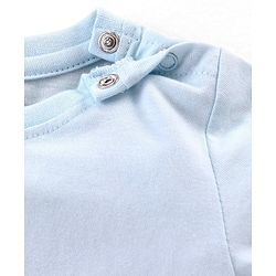 Babyhug Full Sleeves T-Shirt Minnie Mouse Print - Light Blue