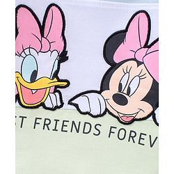 Babyhug Full Sleeves T-Shirt Minnie Mouse And Donald Duck Print - Light Blue Green