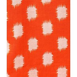 Babyhug Full Sleeves Kurta and Pyjama Set Block Print - Orange & Cream