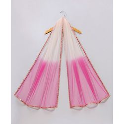 Babyhug Woven Sleeveless Choli & Lehenga With Dupatta Ethnic Print - Beige
