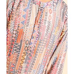 Babyhug Full Sleeves Kurta and Dhoti Set Printed - Multiclour