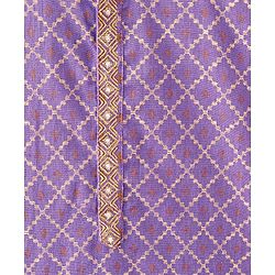 Babyhug Cotton Woven Full Sleeves Ethnic Printed Kurta & Dhoti Set - Lavender