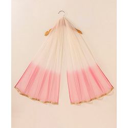 Babyhug Woven Sleeveless Choli & Lehenga With Dupatta Embellished Embroidery- Pink