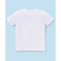 Babyhug 100% Cotton Half Sleeves T-Shirt & Bottomwear With Bow - Blue