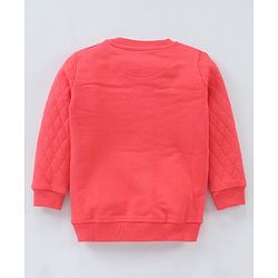 Babyhug Cotton Knit to Knit Full Sleeves Text Printed Tee & Lounge Pant - Red