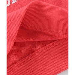 Babyhug Cotton Knit to Knit Full Sleeves Text Printed Tee & Lounge Pant - Red