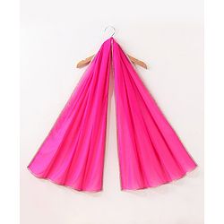 Babyhug Woven Sleeveless Embroidery Choli Lehenga With Dupatta - Dark Pink