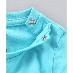 Babyhug Full Sleeves T-Shirt Reversible Sequence - Blue